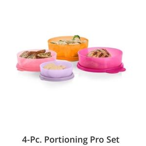 Tupperware 4 pc Portioning Pro Set